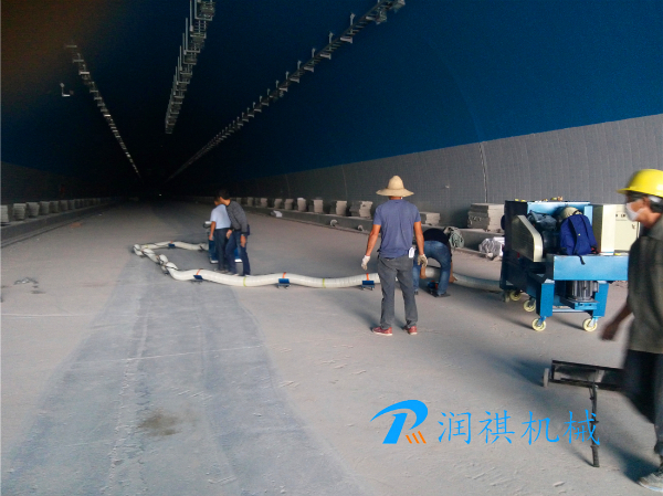 路麵抛丸機(ji)施(shi)工案例